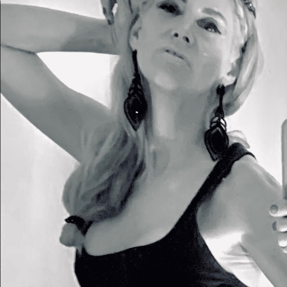 Blk classic Lycra dress 1988